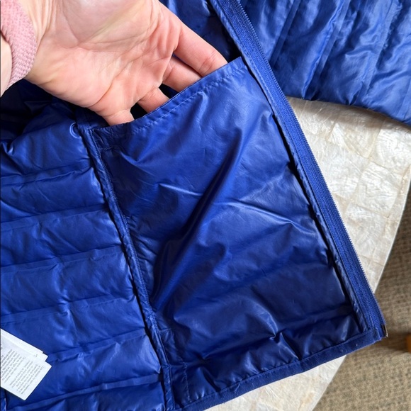 Columbia Women's Vibrant Blue Down Puffer Jacket zip-up sz M medium winter coat - Picture 8 of 10